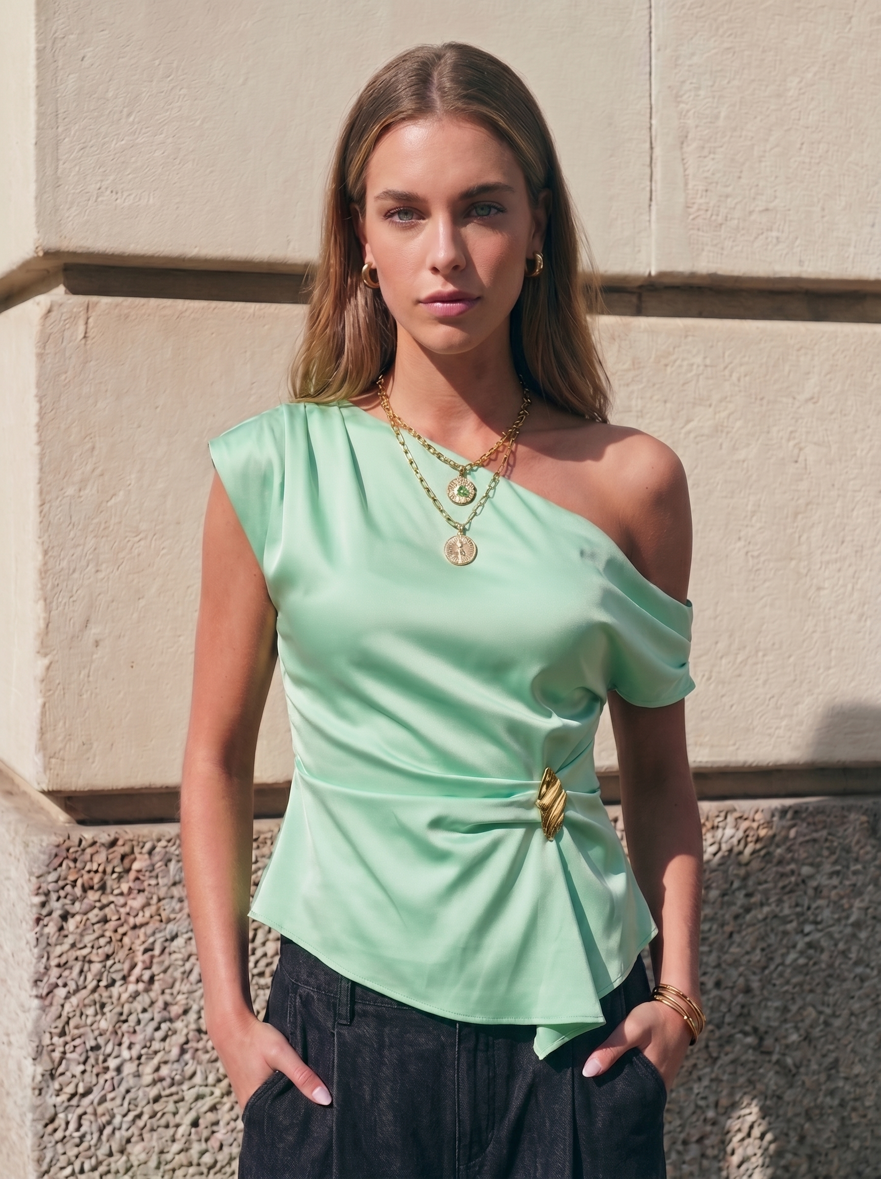 Top asimetrico menta