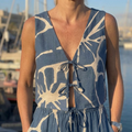 Top navy nudo