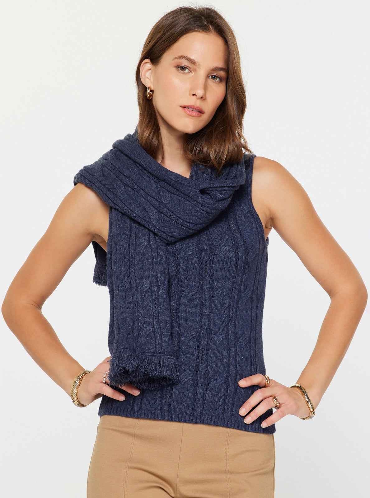 Shrug Set Midnight Blue
