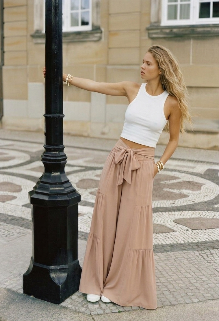 Pantalón Bow Sand