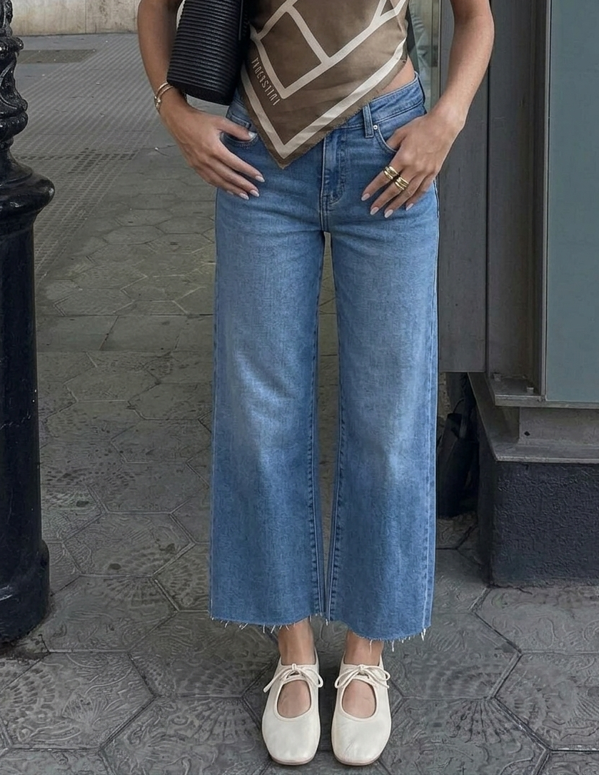 Slim wide leg