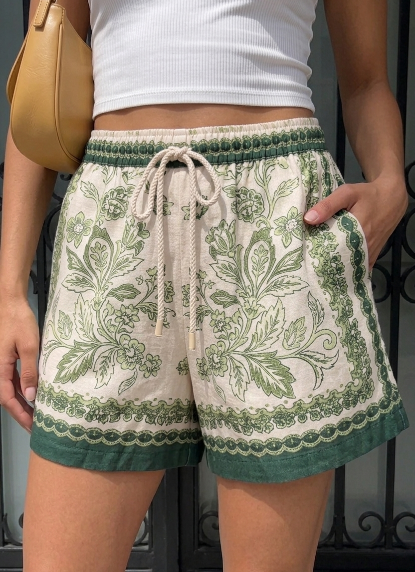 Short Border Print