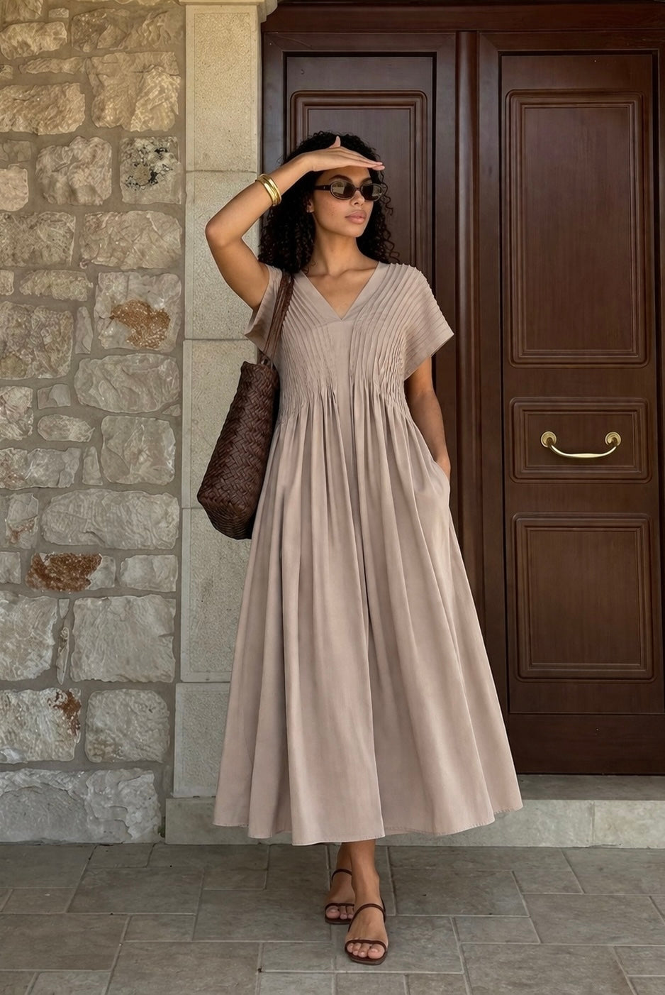 Vestido Taupe Grey