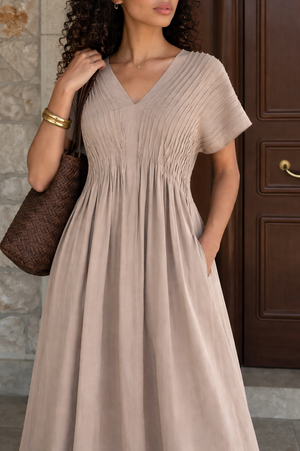 Vestido Taupe Grey